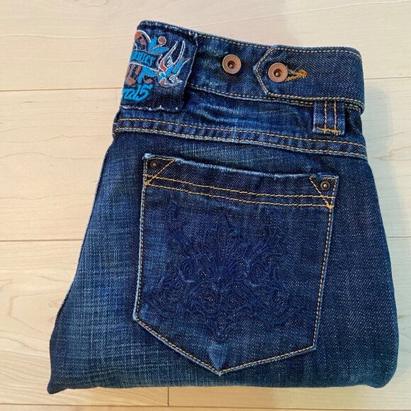 Kaporal5 Sunset Womens Denim Capri Jeans size 25 With Embellished Studs Embroded - Picture 5 of 11